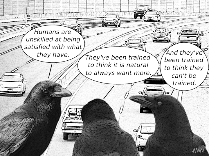 Cartoon
                                                        showing pigeons
                                                        and an
                                                        Inscrutable
                                                        Squirrel
                                                        wondering about
                                                        the folly of
                                                        trying to upload
                                                        all human
                                                        knowledge into a
                                                        computer