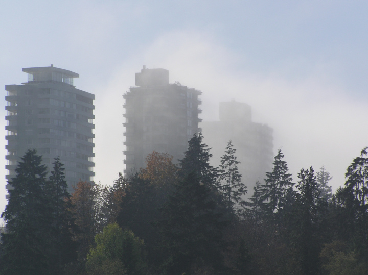 The view is a bit foggy